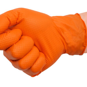 Guante nitrilo Naranja 50u 8.5grs