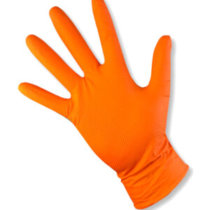 Guante nitrilo Naranja 50u 8.5grs