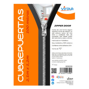Cubrepuerta Polietileno 2,10m x 1,20mm