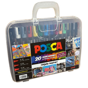 Maletín POSCA Plástico 20u